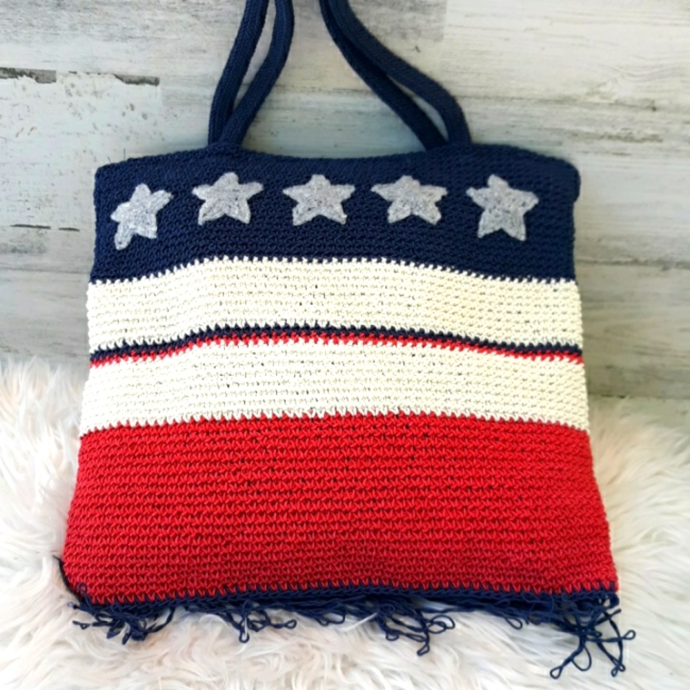 EUC STONE MOUNTAIN PATRIOTIC SHOULDER BAG - Picture 2 of 11